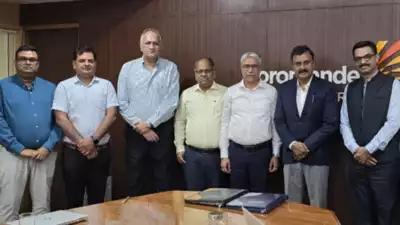 Coromandel's drone services are positioned in the market through the support of its subsidiary Dhaksha Unmanned Systems. Coromandel International partners with Mahindra & Mahindra’s Krish-e