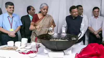 File photo of halwa ceremony Budget 2025 halwa ceremony to be held today with FM Sitharaman: What is halwa ceremony & its significance?
