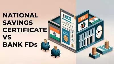 NSC and tax-saving FDs both qualify for Section 80C deductions up to Rs 1.5 lakh, but differ in interest taxation. (AI image) National Savings Certificate vs Bank Fixed Deposits: Tax benefits, interest calculation & TDS compared