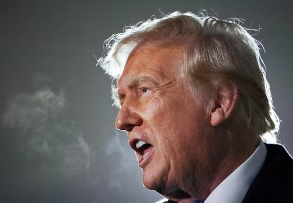 U.S. President Donald Trump speaks to reporters after stepping from Air Force One upon his return to Washington, at Joint Base Andrews in Maryland, U.S., Feb. 2, 2025. REUTERS