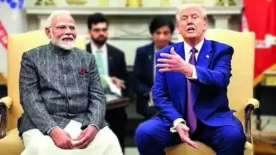 US President Donald Trump with PM Narendra Modi