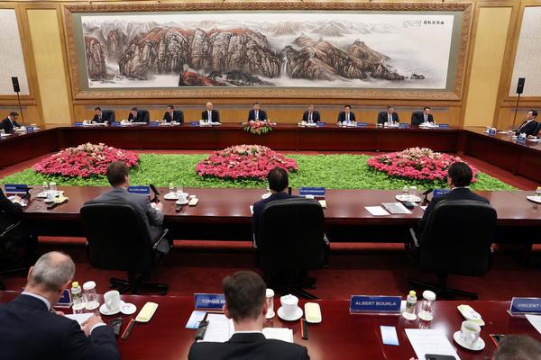 Chinese President Xi Jinping meets with foreign business leaders