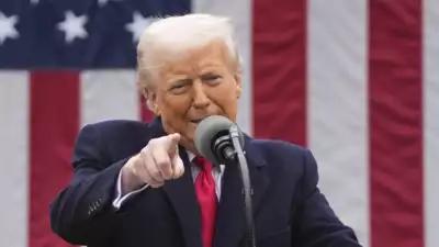US President Donald Trump speaks during an event to announce new tariffs in the Rose Garden at the White House. (AP) 'PM Modi great friend of mine': Trump announces 26% 'discounted' reciprocal tariff on India