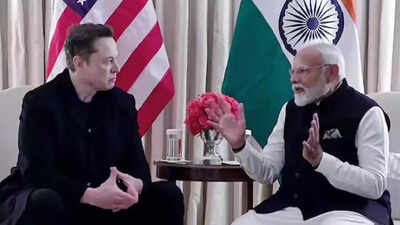 PM Modi (right) and Elon Musk/ File photo Elon Musk and PM Modi