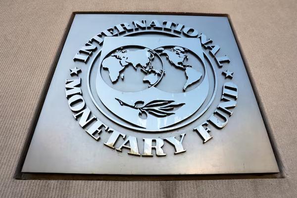 International Monetary Fund logo is seen outside the headquarters building in Washington, the U.S. REUTERS