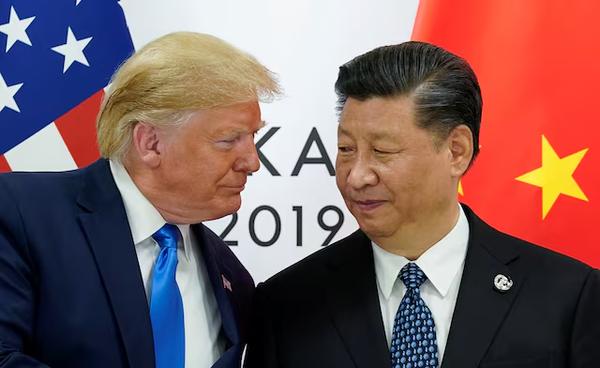 U.S. President Donald Trump meets with China's President Xi Jinping at the start of their bilateral meeting at the G20 leaders summit in Osaka, Japan, June 29, 2019. REUTERS