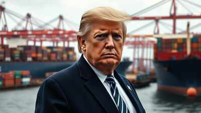 The United States maintains its position as India's primary trading partner. (AI image) Donald Trump says India has offered a trade deal with ‘literally no tariffs’