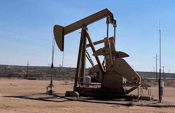 An oil pumpjack is pictured in the Permian basin, Loco Hills regions, New Mexico, U.S., April 6, 2023. REUTERS