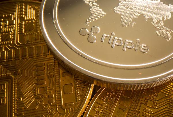 A representation of cryptocurrency Ripple