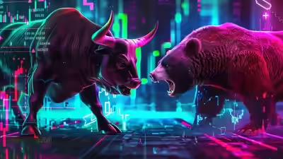 Market experts indicate that ongoing uncertainty in trade talks could maintain markets in a consolidative phase. (AI image) Stock market today: Nifty50 opens in red, goes below 25,100; BSE Sensex down over 200 points