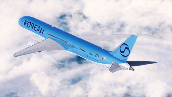 A Korean Air jet in flight (Photo courtesy of Korean Air)
