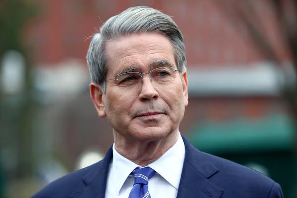 U.S. Secretary of the Treasury Scott Bessent speaks to reporters before walking into the White House in Washington, U.S., March 13, 2025. REUTERS