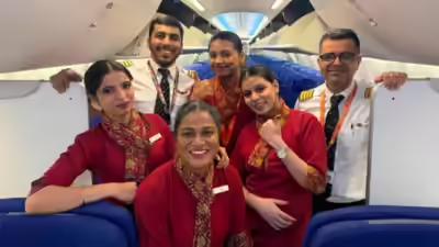Capt Ashish Vaghani, Capt Faraz Ahmed, Senior Cabin Crew Sneha Naga and Cabin Crew(s)- Aishwarya Shirke, Asiya Khalid, and Muskan Chauhan ensured a safe delivery onboard Air India Express Muscat–Mumbai flight. Storks deliver an angel on AI Express Muscat-Mumbai flight
