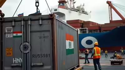 This is an AI-generated image, used for representational purposes only. Sanctions risk: Indian firm defends explosive shipment to Russia; says material for civilian use only