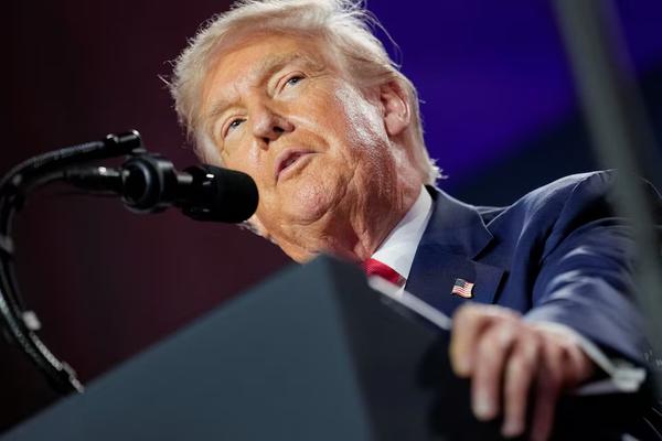 U.S. President Donald Trump delivers remarks on artificial intelligence at the "Winning the AI Race" Summit in Washington D.C., U.S., July 23, 2025. REUTERS