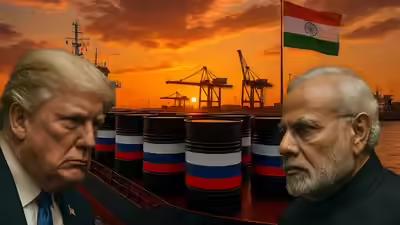 After imposing a 25% tariff on India last week, Trump targeted Russia and India, calling them ‘dead economies’. (AI image) Trump’s tariff threats & jibes: India calls out US, EU hypocrisy