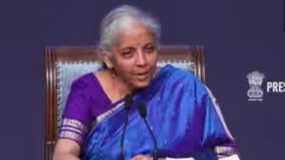 FM Sitharaman at press conference after GST Council meet FM Sitharaman at press conference after GST Council meet